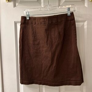 Lucy Love Brown Knee-Length Pencil Skirt Work